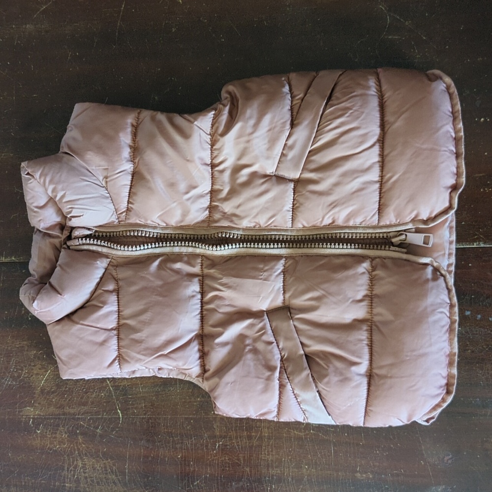 H&M Girls Puffer Vest Pink Size 3/4